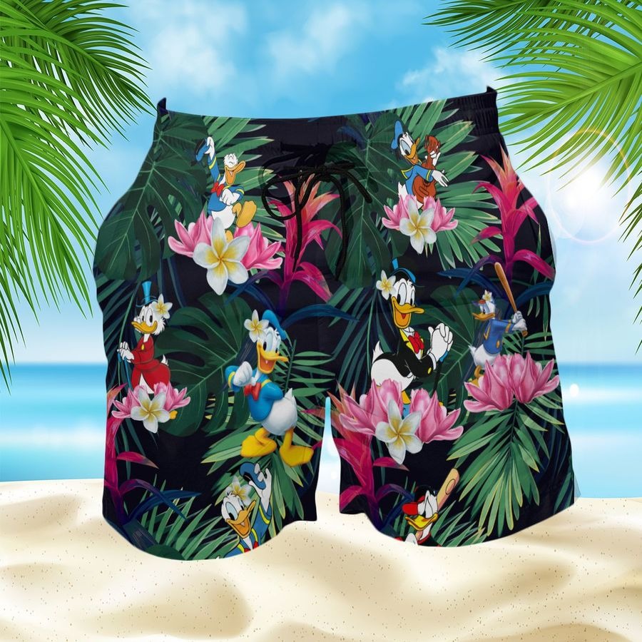 Donald Duck hawaiian shirt and short 2 Donald Duck hawaiian shirt and short3