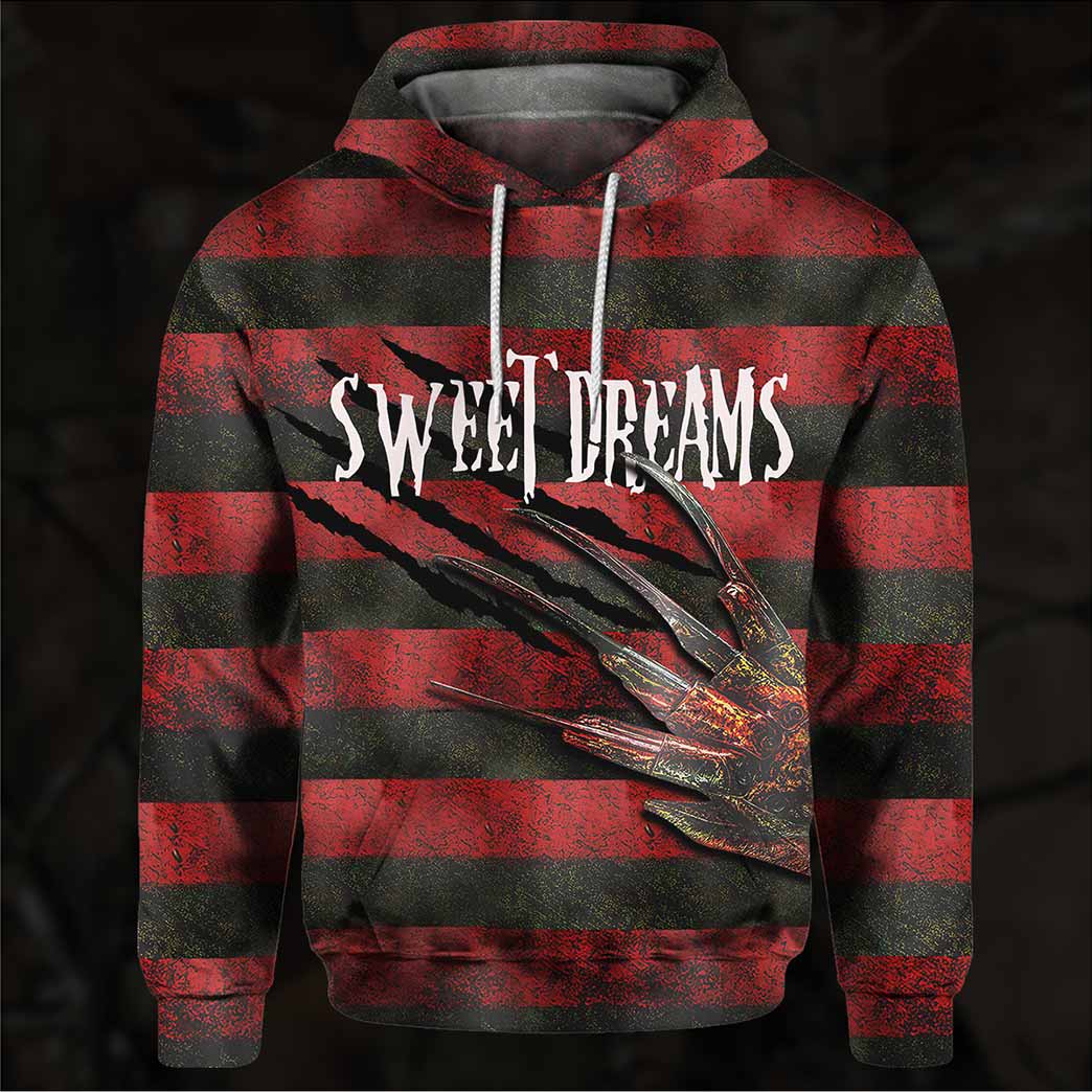 Freddy krueger Sweet Dreams one two Freddie coming to you 3d Hoodie 3 30 Freddy krueger Sweet Dreams one two Freddie coming to you 3d Hoodie 2