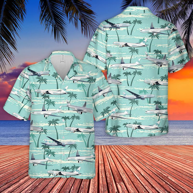 Crystal Skye Aircraft Boeing 777-200LR Hawaiian Shirt And Short 10 22 Crystal Skye Aircraft Boeing 777 200LR Hawaiian Shirt And Short 1
