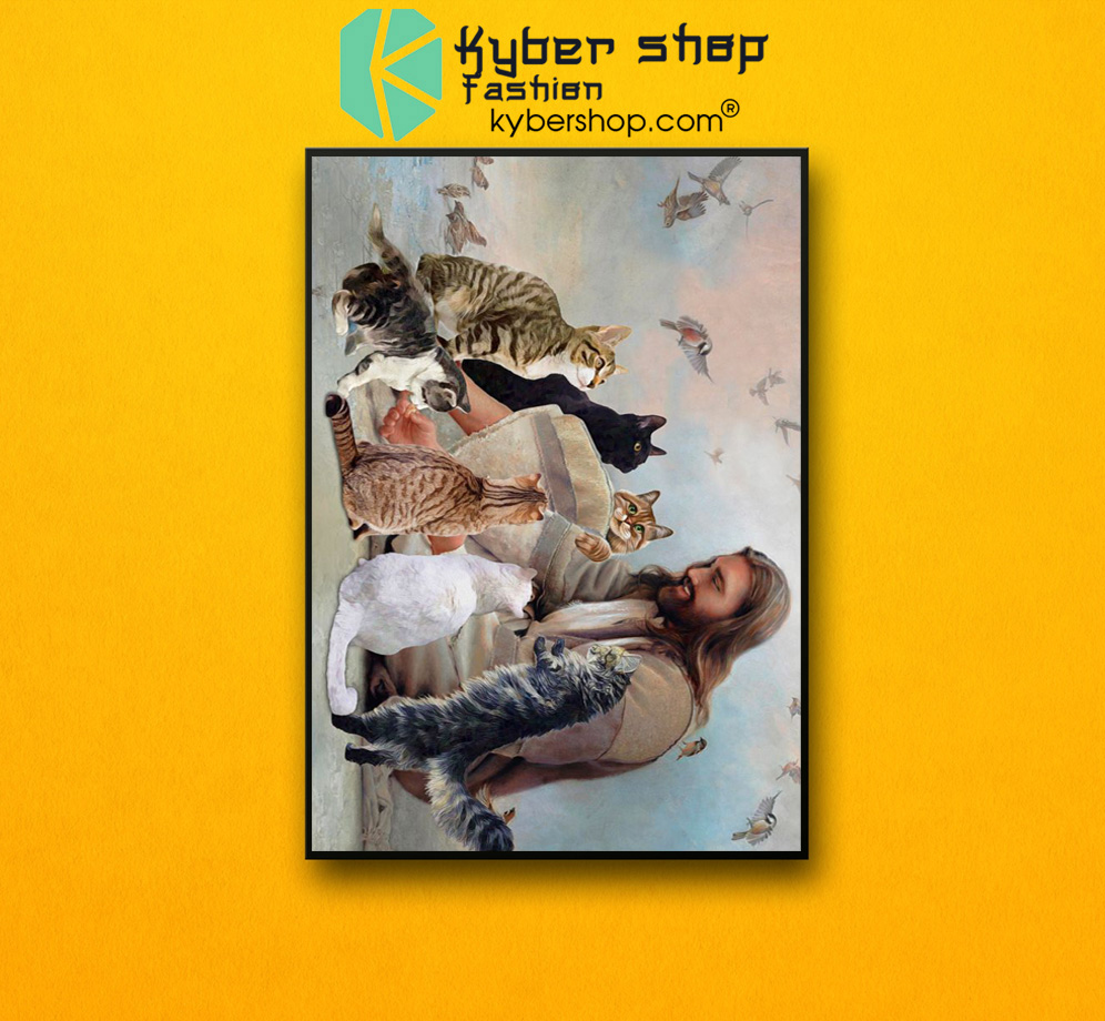 God surrounded by Cats angels Poster 3 God surrounded by Cats angels Poster 2