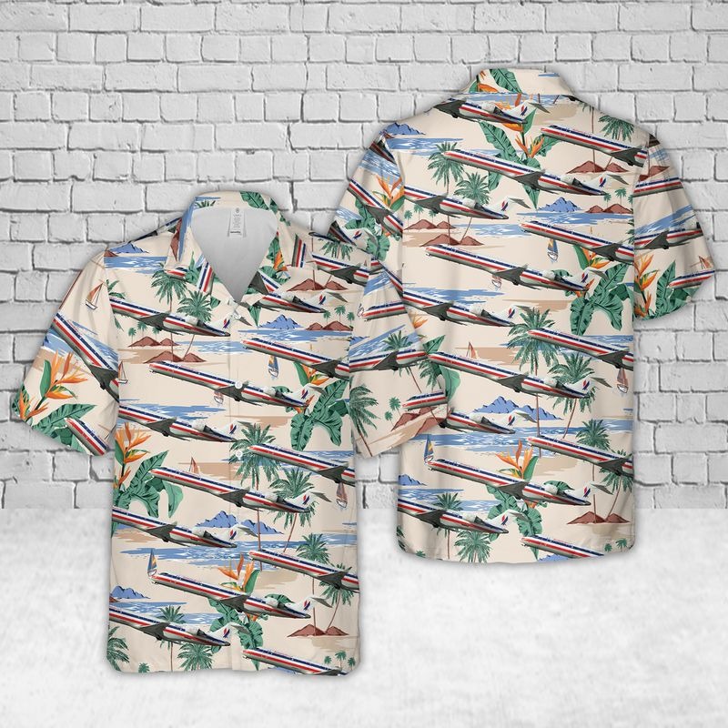 American Eagle Bombardier CRJ700 Hawaiian Shirt