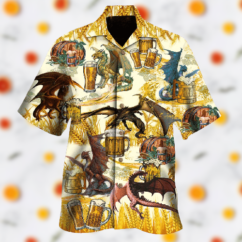 Dragons drinking beer hawaiian shirt 3 Dragons drinking beer hawaiian shirt 23