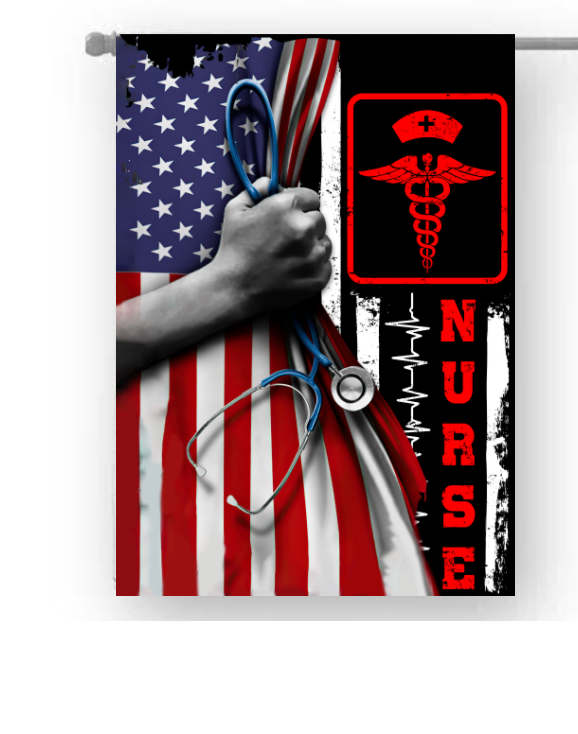 American Flag Nurse Flag 3 8 American Flag Nurse Flag 2