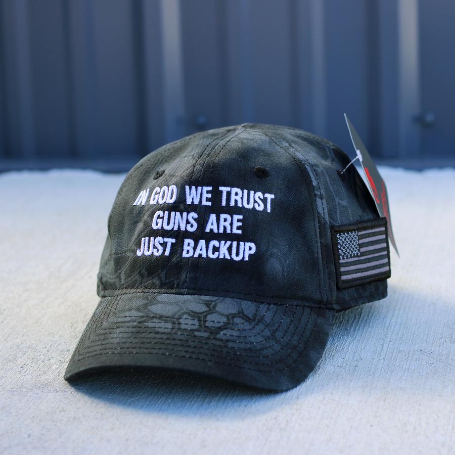 In god we trust guns are just backup Cap
