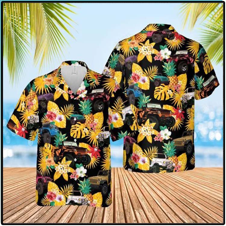 Jeep Pineapple Hawaiian Shirt And Short 4 Jeep Pineapple Hawaiian Shirt And Short1