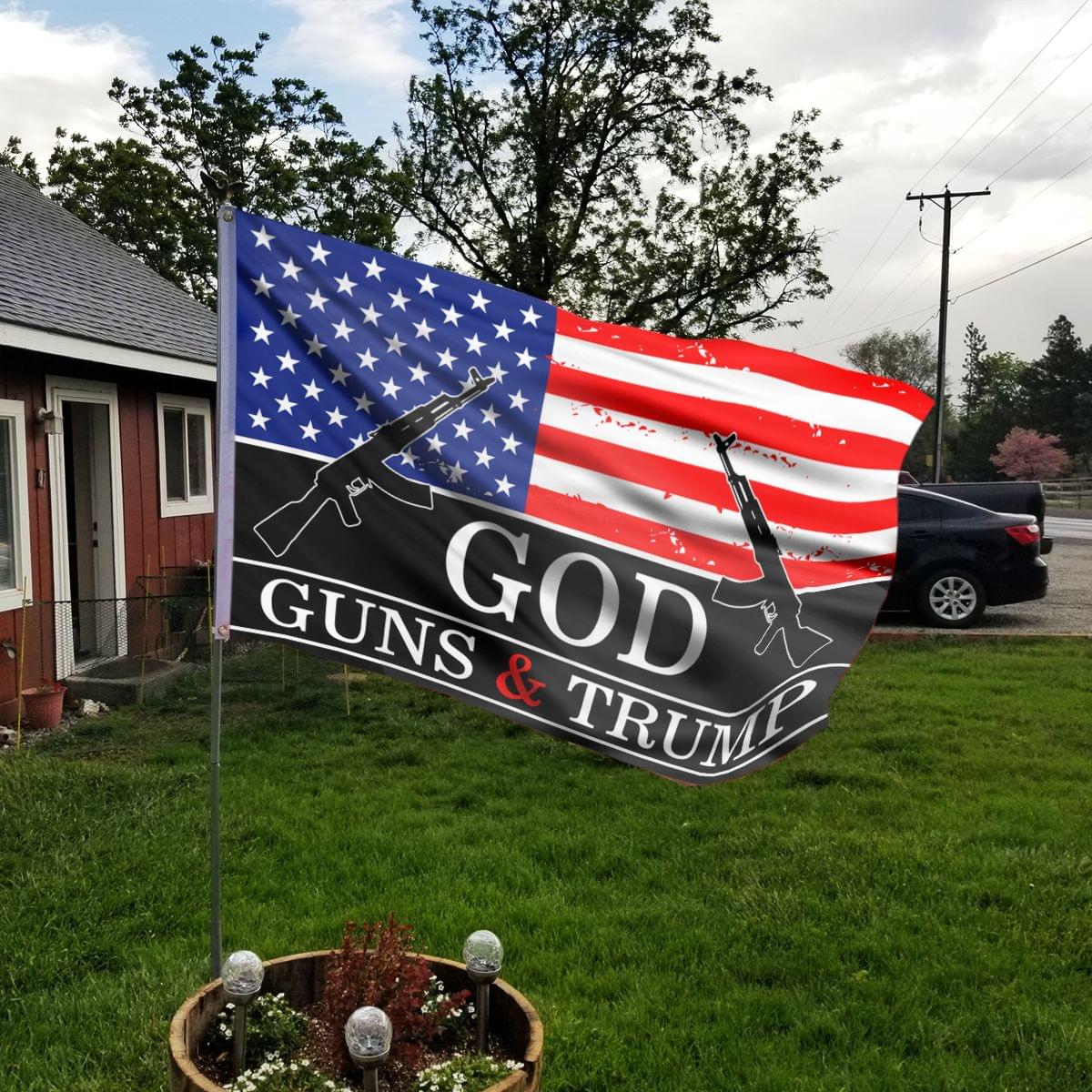27 God Guns and Trump Flag 1