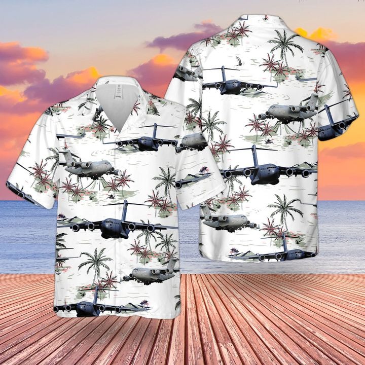 Raf Boeing C17 Globemaster Iii Uk C17 Hawaiian Shirt and Short 17 Raf Boeing C17 Globemaster Iii Uk C17 Hawaiian Shirt and short
