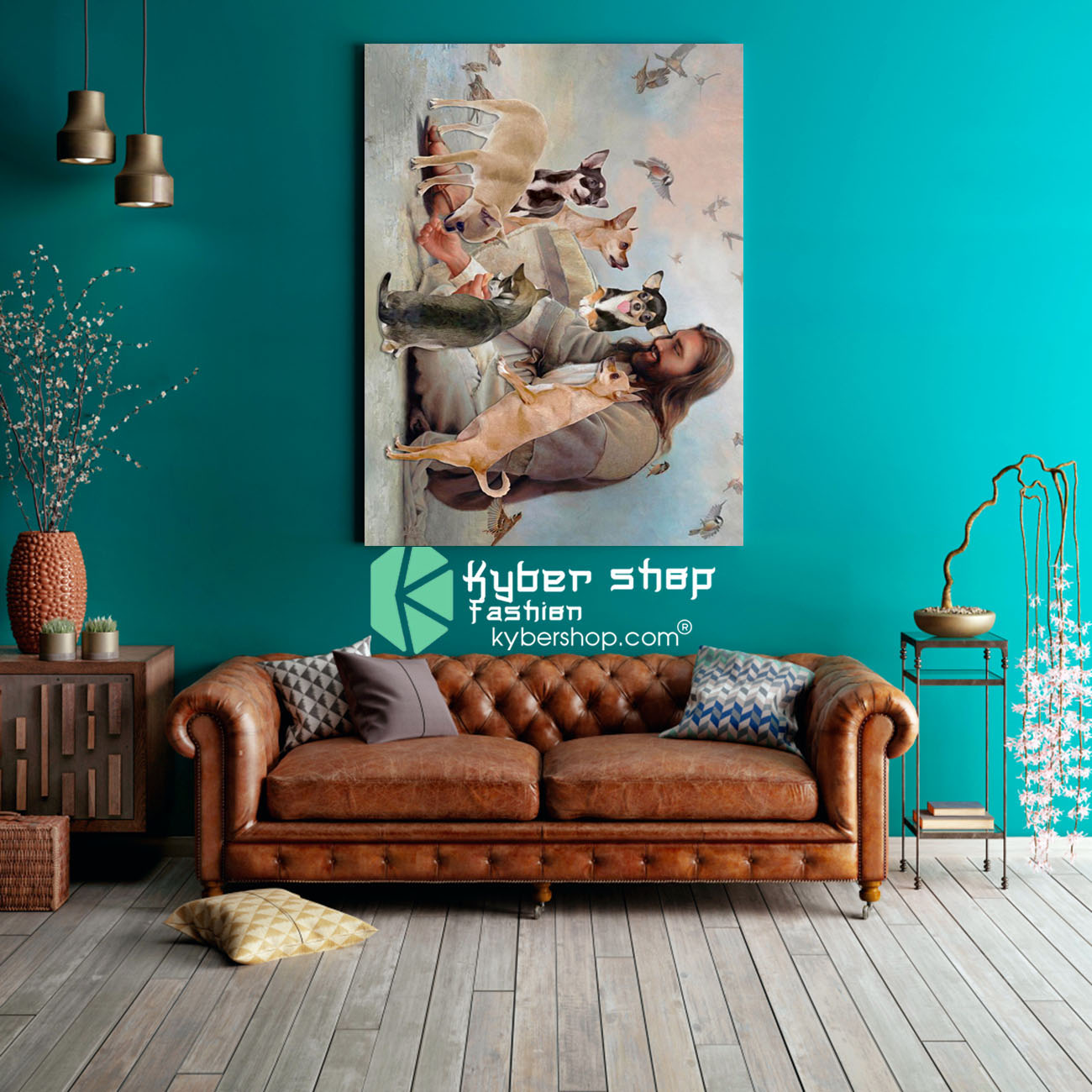 God surrounded by Chihuahua angels poster 3 God surrounded by Chihuahua angels poster 3 1