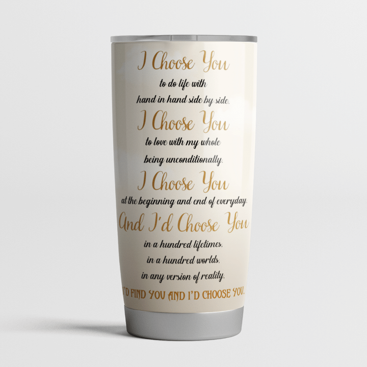 Son Goku and ChiChi I Choose You Tumbler 3 16 Son Goku and ChiChi I Choose You Tumbler 2
