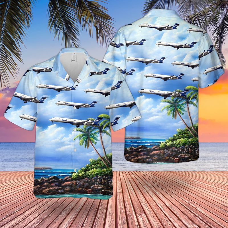 SkyWest Airlines Bombardier CRJ 701ER N752SK Hawaiian Shirt