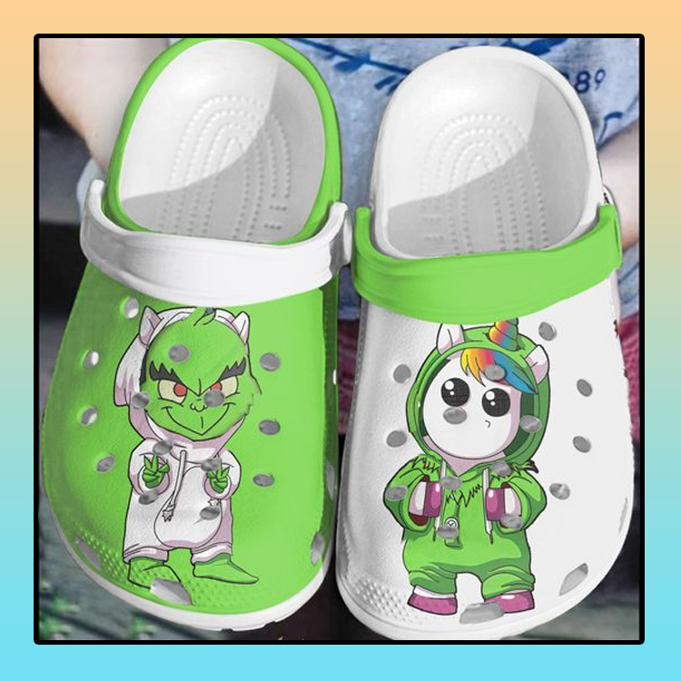 Baby Stitch and unicorn crocs clog crocband1
