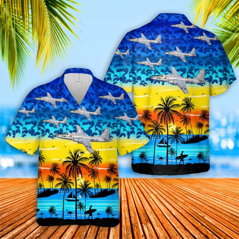 US Navy Martin P4M Mercator Hawaiian Shirt