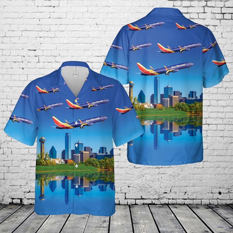 Southwest Airlines Boeing Dallas Hawaiian Shirt And Short - LIMITED EDITION 10 21 Southwest Airlines Boeing Dallas Hawaiian Shirt 1