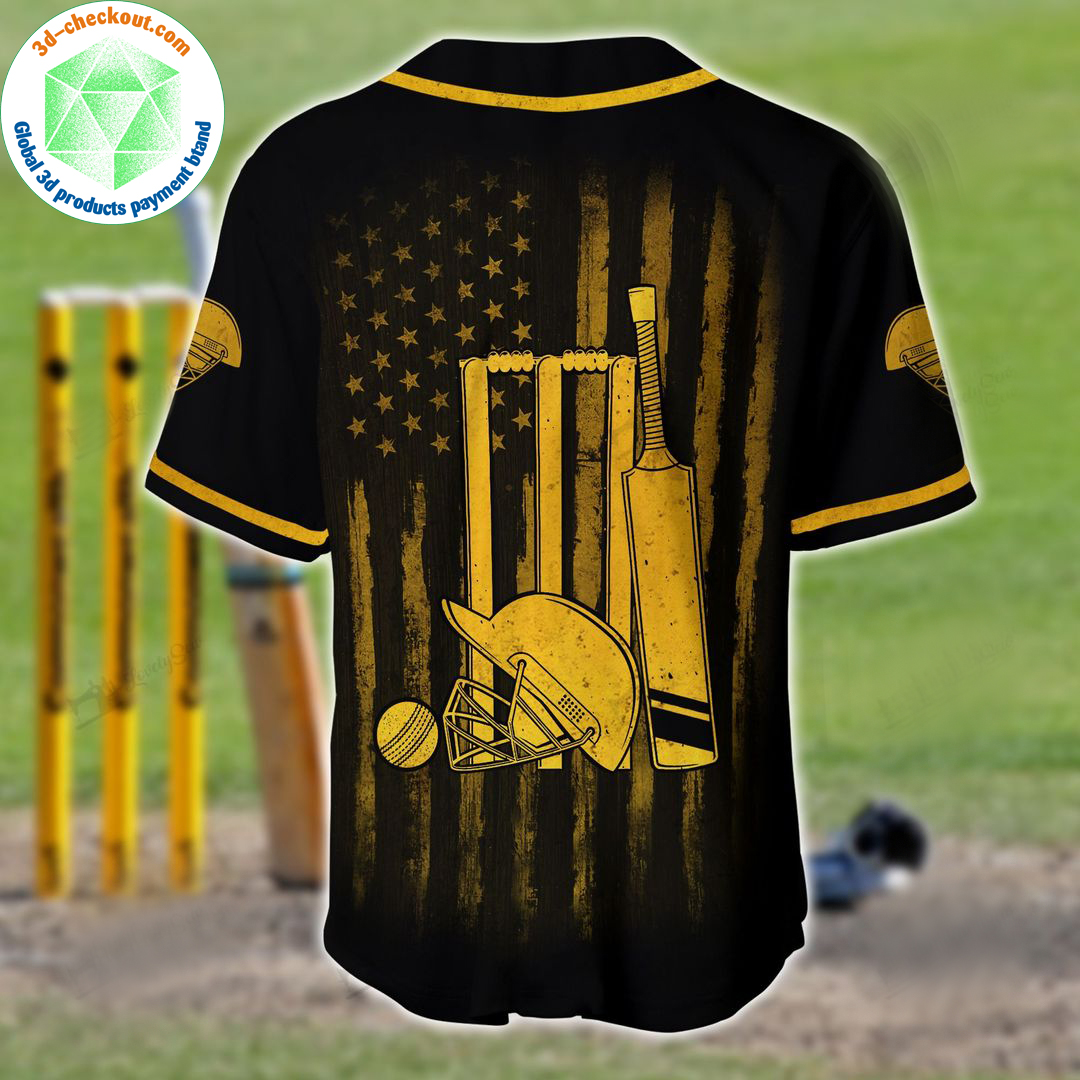 Cricket American Flag Custom Name Baseball Shirt 4 Cricket American Flag Custom Name Baseball Shirt2