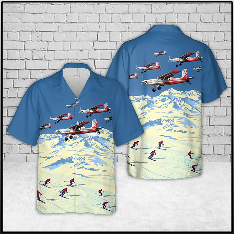 PC 6 Porter Swiss Air Force Hawaiian Shirt And Short 5 PC 6 Porter Swiss Air Force Hawaiian Shirt2