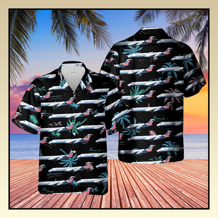 American Eagle Bombardier CRJ-701ER or CL-600-2C10 Hawaiian Shirt – LIMITED EDITION 3 23 American Eagle Bombardier CRJ 701ER CL 600 2C10 Hawaiian Shirt 1