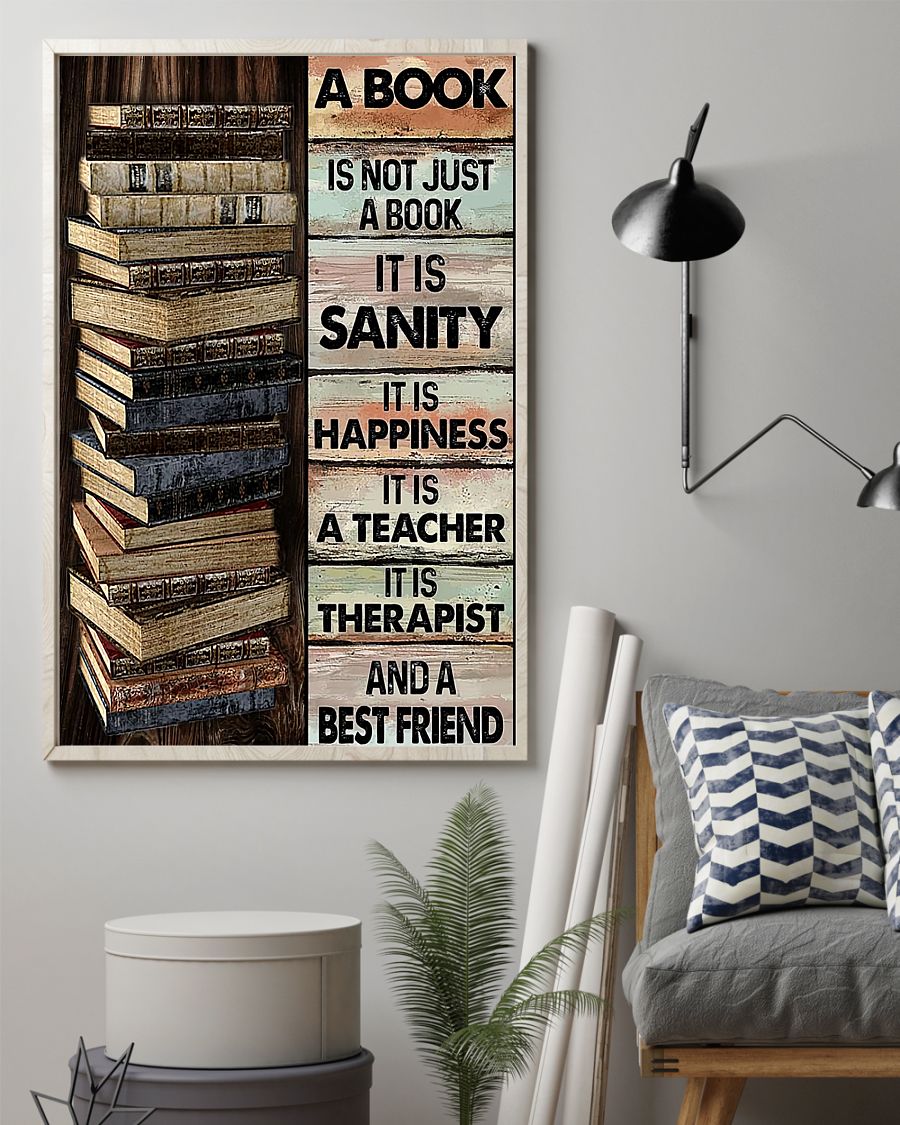 14 A book is not just a book it is sanity it is happiness it is teacher Vertical Poster 2