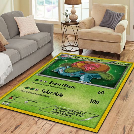 Thicc Venusaur boom bloom solar hole Rug 4 5 Thicc Venusaur boom bloom solar hole Rug 3
