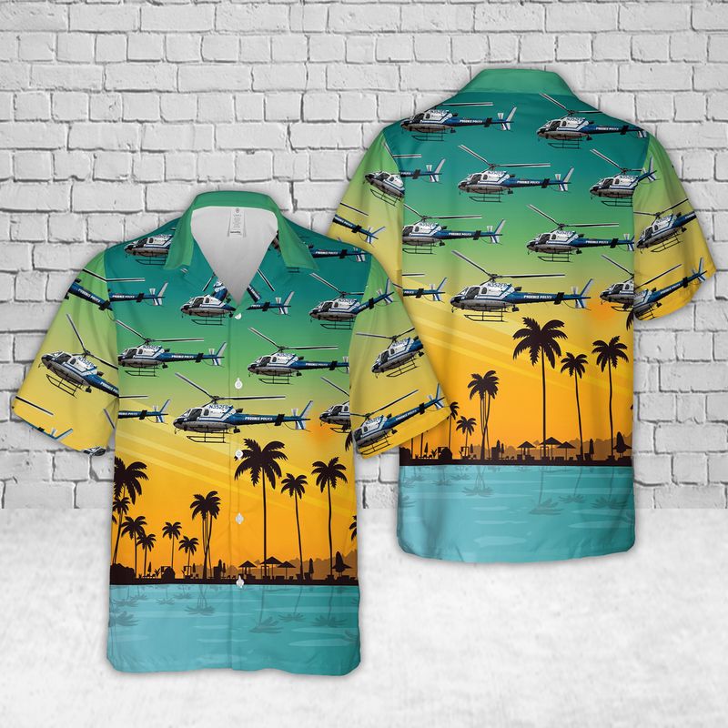 6 Phoenix Police Helicopter Hawaiian Shirt 1