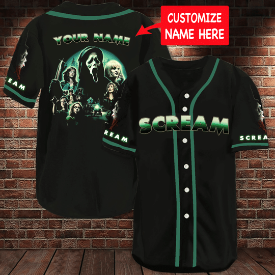13 Scream Baseball Jersey custom name 1