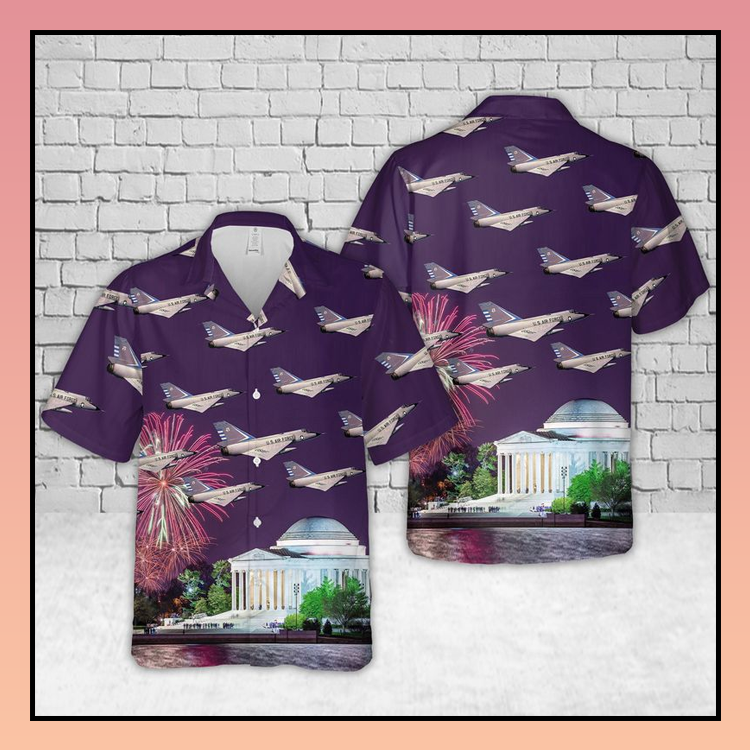 USAF Convair F-106 Delta Dart Hawaiian Shirt 4 20 USAF Convair F 106 Delta Dart Hawaiian Shirt 2
