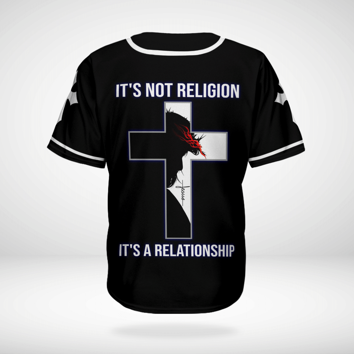 Jesus save my life it's not religion it's a relationship baseball shirt 3 Jesus save my life its not religion its a relationship baseball shirt 2