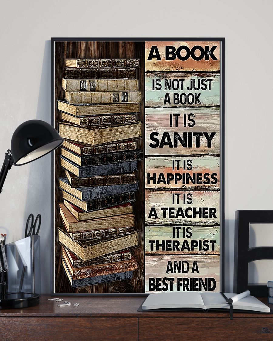 14 A book is not just a book it is sanity it is happiness it is teacher Vertical Poster 3