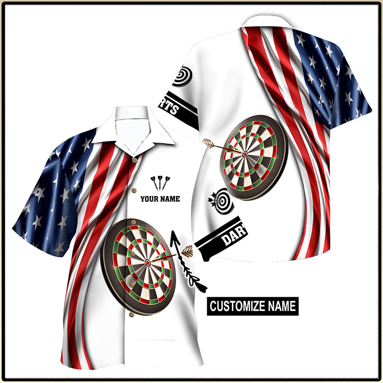 Shut Up And Throw Darts America Custom Name Hawaiian Shirt 4 Shut Up And Throw Darts America Custom Name Hawaiian Shirt2