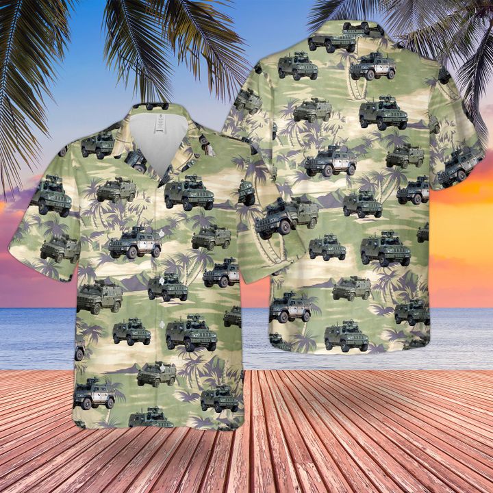 1 British Army Panther CLV Command And Liaison Vehicle Hawaiian Shirt and short 1