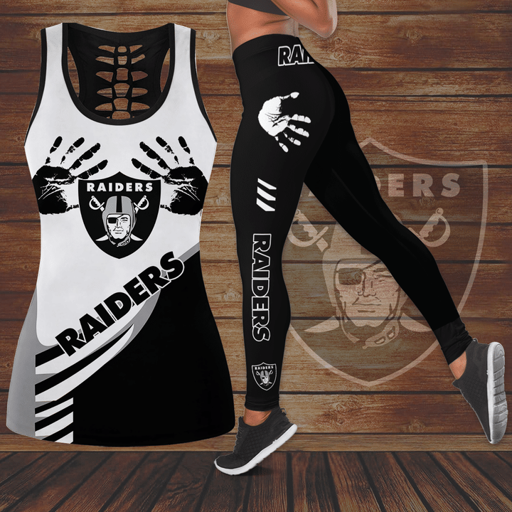 Okaland Raiders Hollow Tank Top And Leggings Set 5 14 Okaland Raiders Hollow Tank Top And Leggings Set 4