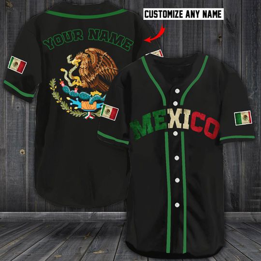 16 Mexican Baseball Jersey custom name 1