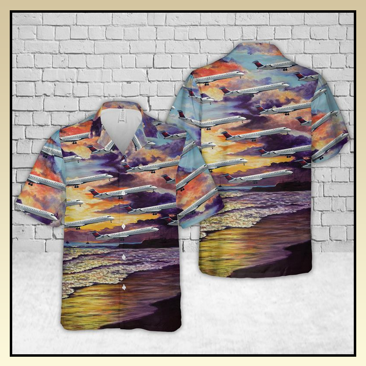 Endeavor Air CRJ-900 Hawaiian Shirt - LIMITED EDITION 3 9 Endeavor Air CRJ 900 Hawaiian Shirt 1