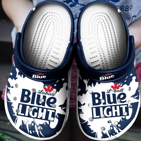 27 Labatt Blue Light Crocs Crocband Shoes 1