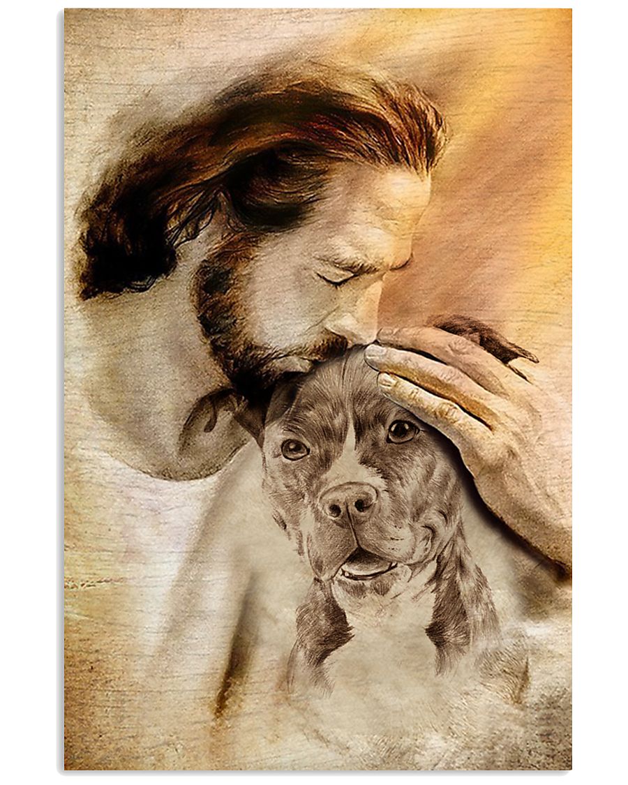 TOP 11 TRENDING ON THE 9TH JULY 91 Jesus with lovely Pitbull poster