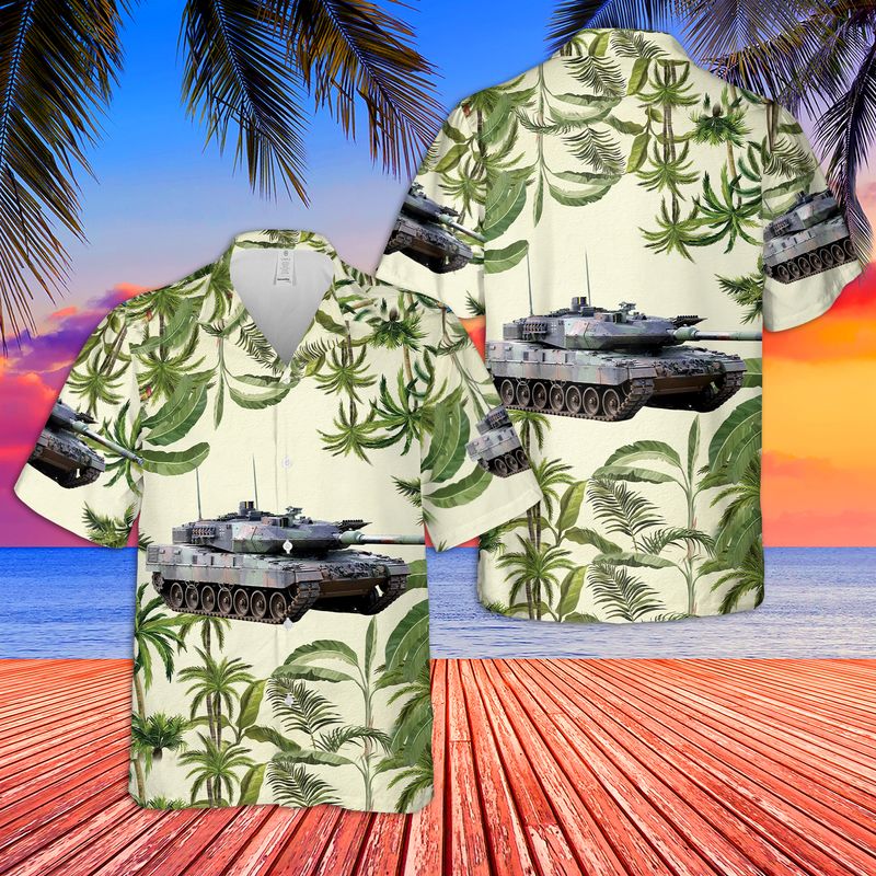 German Army Leopard 2A5 Hawaiian Shirt And Short 1 German Army Leopard 2A5 Hawaiian Shirt