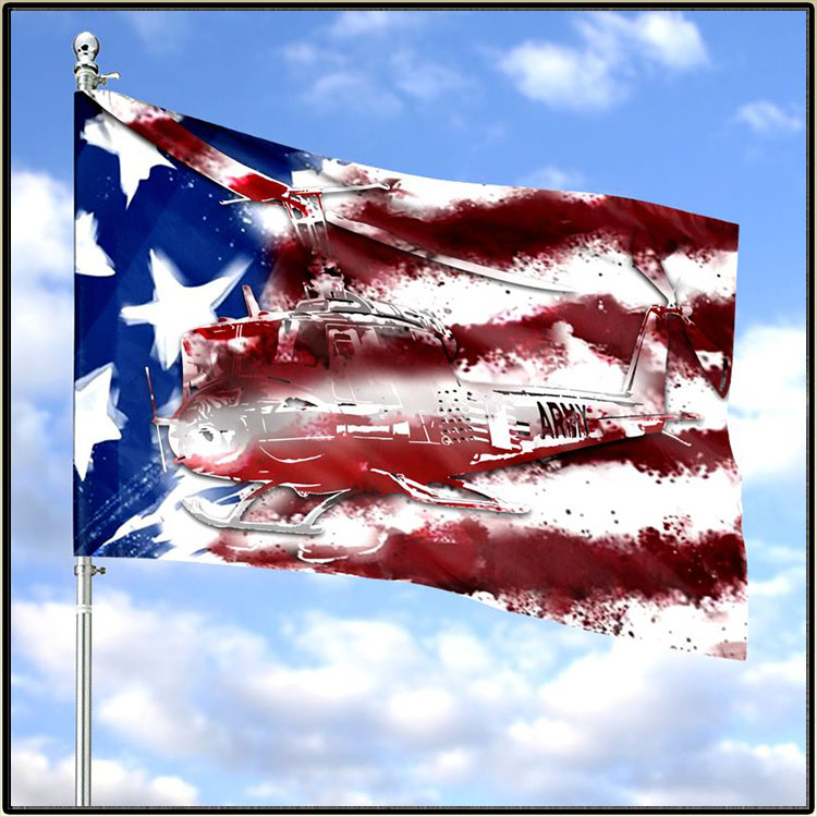 United States Army Huey Horizontal Flag 4 United States Army Huey Horizontal Flag 4