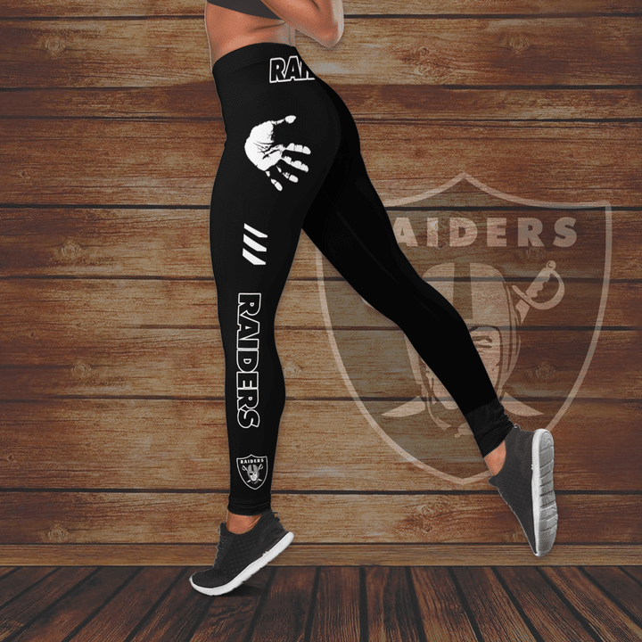 Okaland Raiders Hollow Tank Top And Leggings Set 4 14 Okaland Raiders Hollow Tank Top And Leggings Set 3