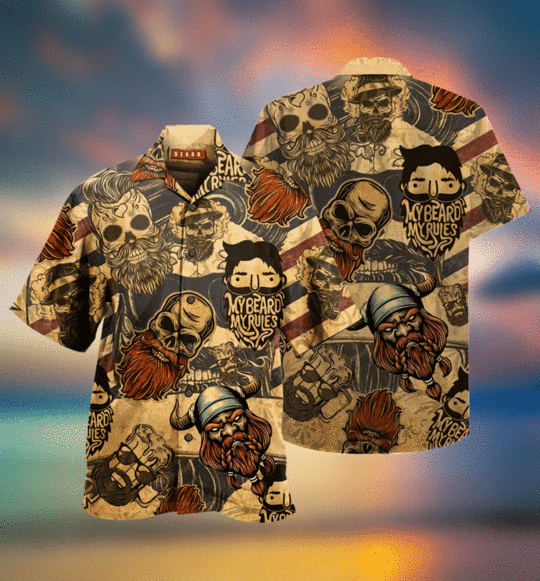 My Beard My Rules Skull Hawaiian Shirt 4 My Beard My Rules Skull Shirt2