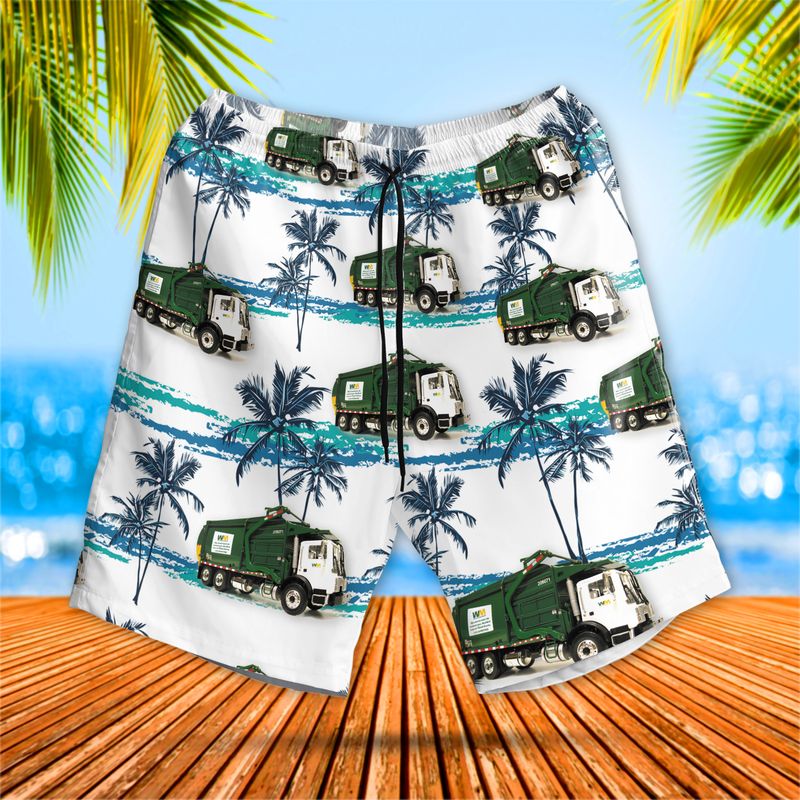 Waste Management Garbage Truck Hawaiian Shirt And Short 5 5 Waste Management Garbage Truck Hawaiian Shirt And Short 4