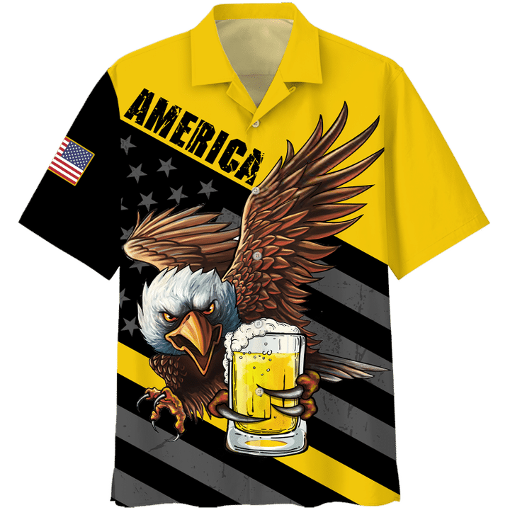 Eagle America Beer Hawaiian Shirt And Short 3 30 Eagle America Beer Hawaiian Shirt And Short 1