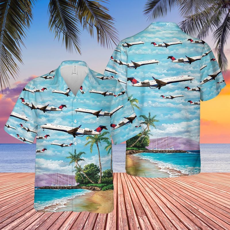 Endeavor Air Bombardier Crj701er Hawaiian Shirt 3 Endeavor Air Bombardier Crj701er Hawaiian Shirt