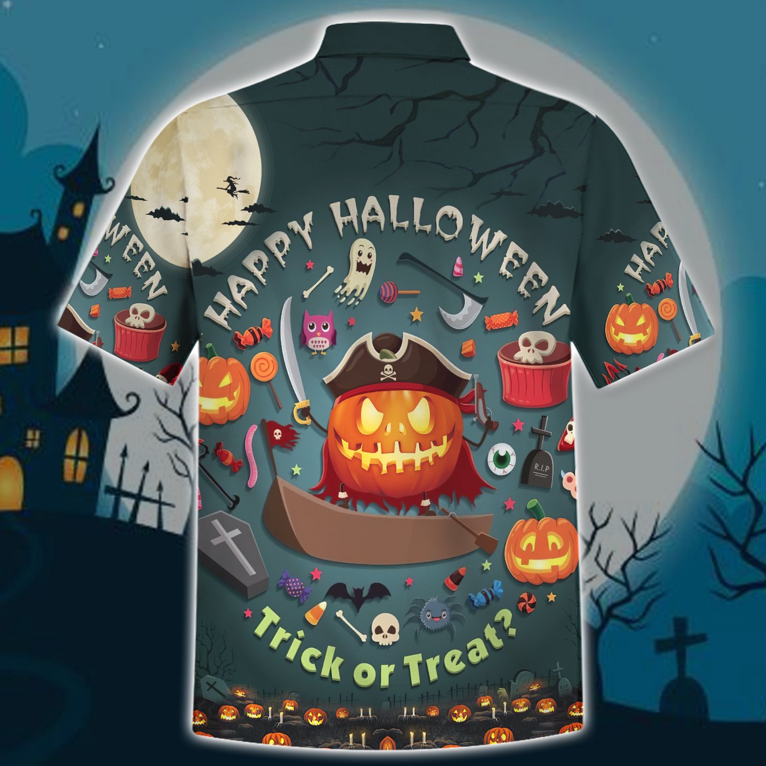 Happy Pumpkin Halloween Trick Or Treat Hawaiian Shirt 3 Happy Pumpkin Halloween Trick Or Treat Hawaiian Shirt1
