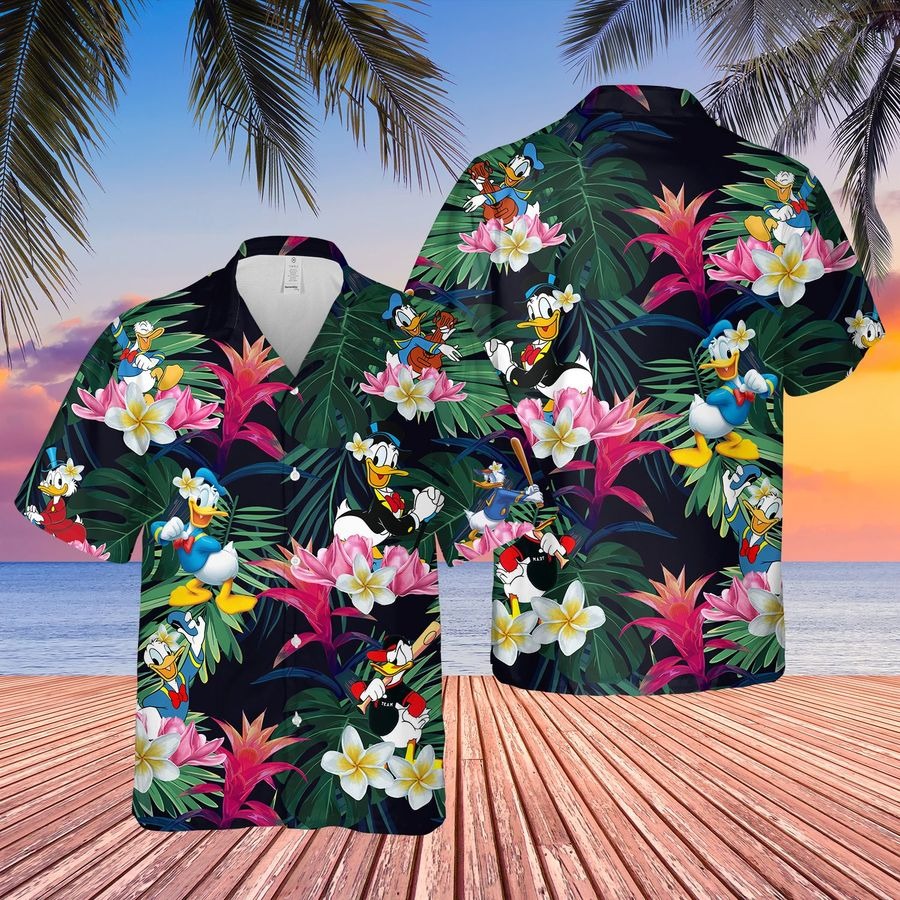 Donald Duck hawaiian shirt and short 2 Donald Duck hawaiian shirt and short
