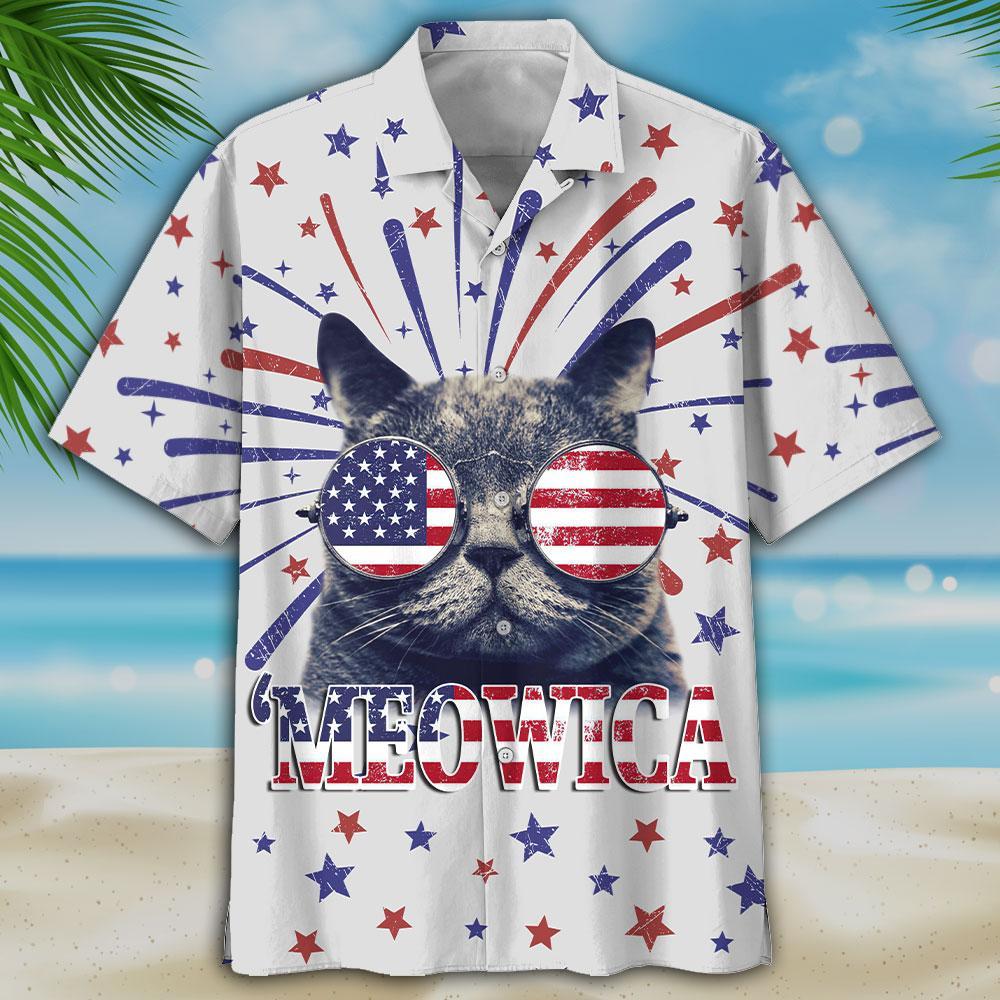 Meowica Kool Cat Hawaiian Shirt
