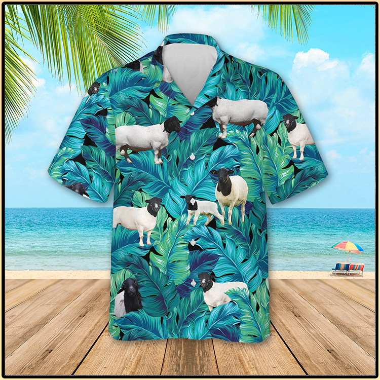 Black HEADED Dorper Sheep Hawaiian Shirt 3 Black Headed Dorper Sheep Hawaiian Shirt3
