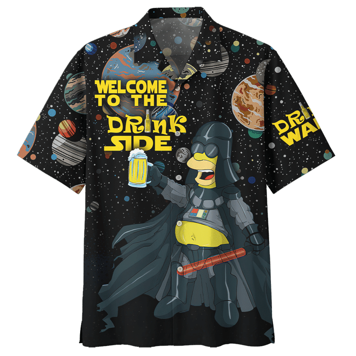 Simpson Darth vader Welcome to the drink side Hawaiian shirt 4 29 Simpson Darth vader Welcome to the drink side Hawaiian shirt 3