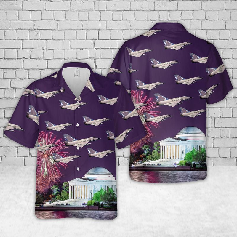 USAF Convair F-106 Delta Dart Hawaiian Shirt 1 20 USAF Convair F 106 Delta Dart Hawaiian Shirt 1