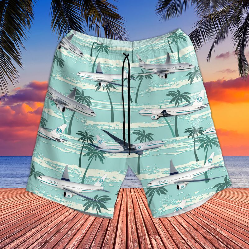 Crystal Skye Aircraft Boeing 777-200LR Hawaiian Shirt And Short 5 22 Crystal Skye Aircraft Boeing 777 200LR Hawaiian Shirt And Short 4