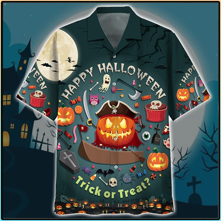 Happy Pumpkin Halloween Trick Or Treat Hawaiian Shirt 4 Happy Pumpkin Halloween Trick Or Treat Hawaiian Shirt2