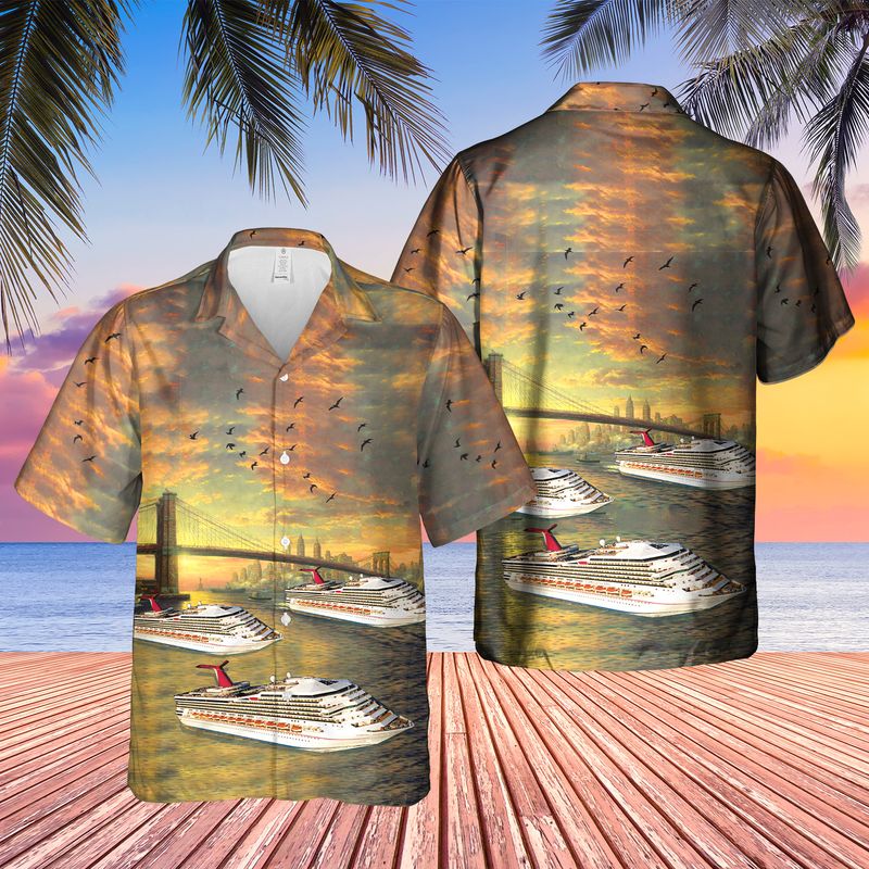 19 US Cruise Ship New York City Hawaiian Shirt 1